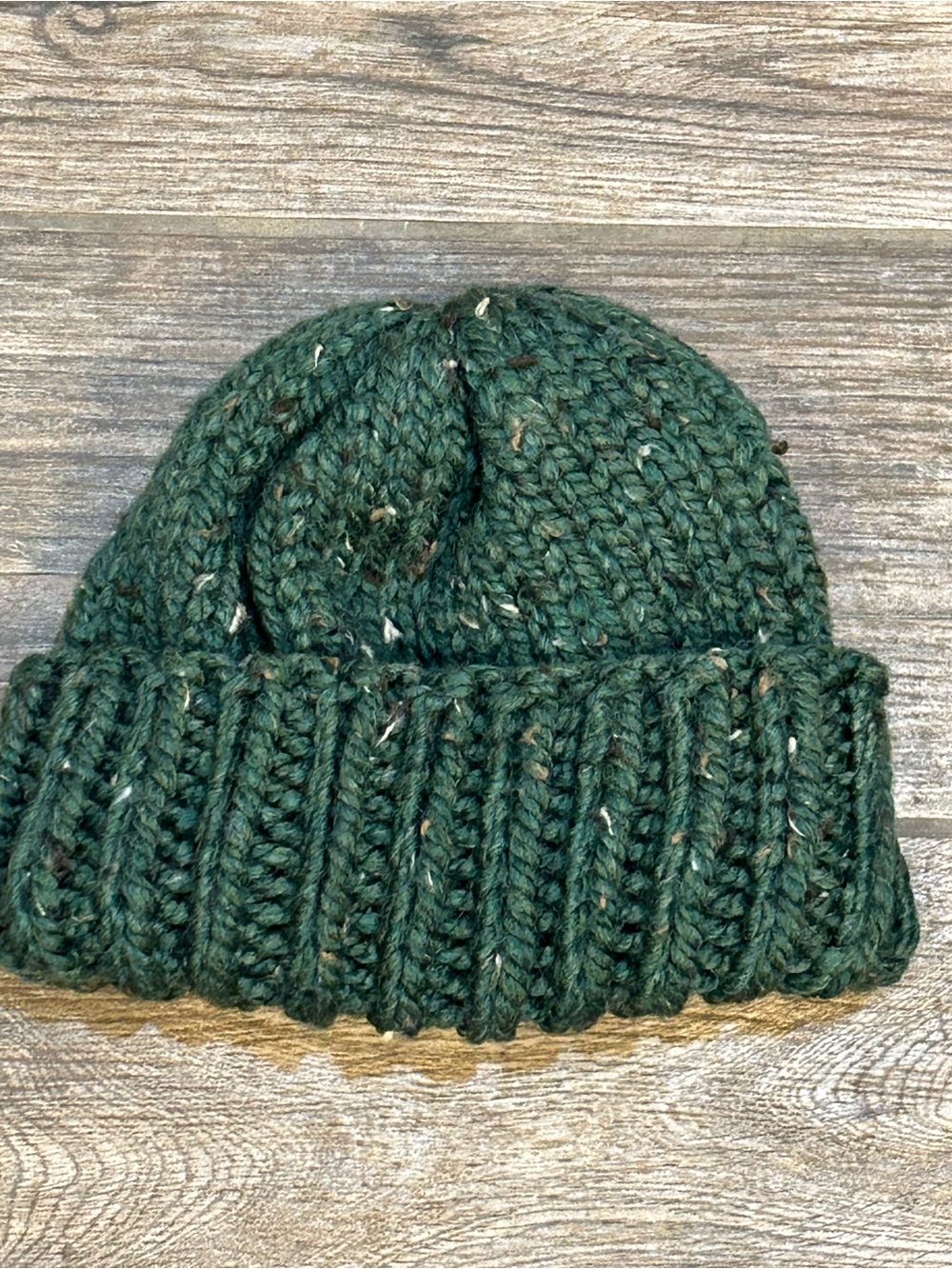 Handmade Unisex Cozy Kelp Knit Wool Blend Chunky Beanie 11” NEW